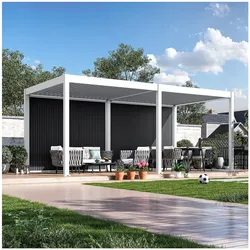 Weide Sichtschutzwand Anthrazit – Pergola Seitenwand Aus Wpc Lamellen & Windschutzweiß 3.0 M