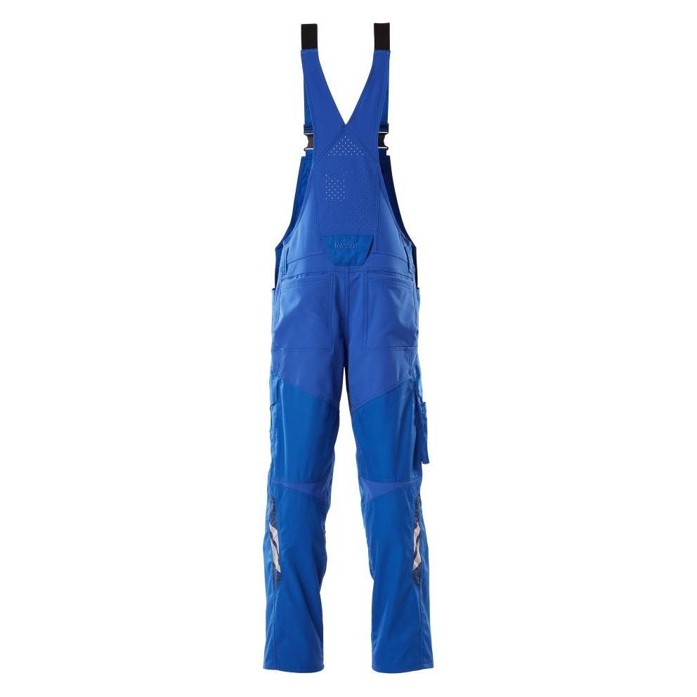 Mascot Latzhose Accelerate m. Kniet. azurblau, Gr. 82C46 (M) (229309)