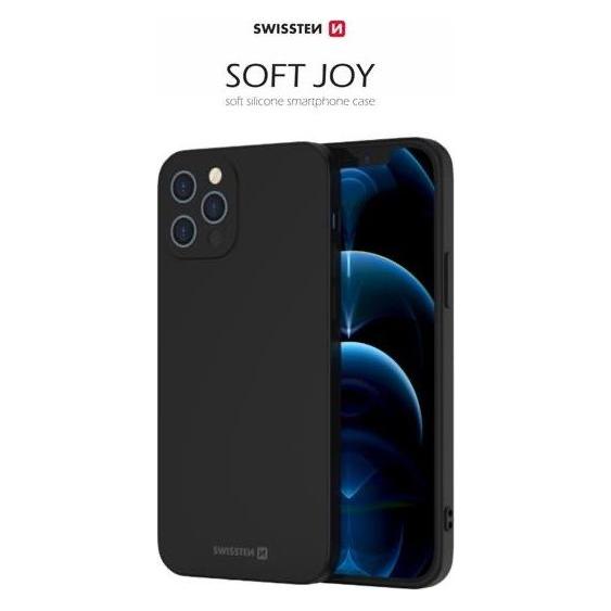 Swissten Soft Joy Case für iPhone 16 Schwarz (Apple iPhone 16) (34500375)