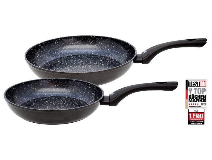 Pfannen-Set ELO Pure Belugo , schwarz, Ø:28cm, Pfannen, Pfannen-Set, Induktion