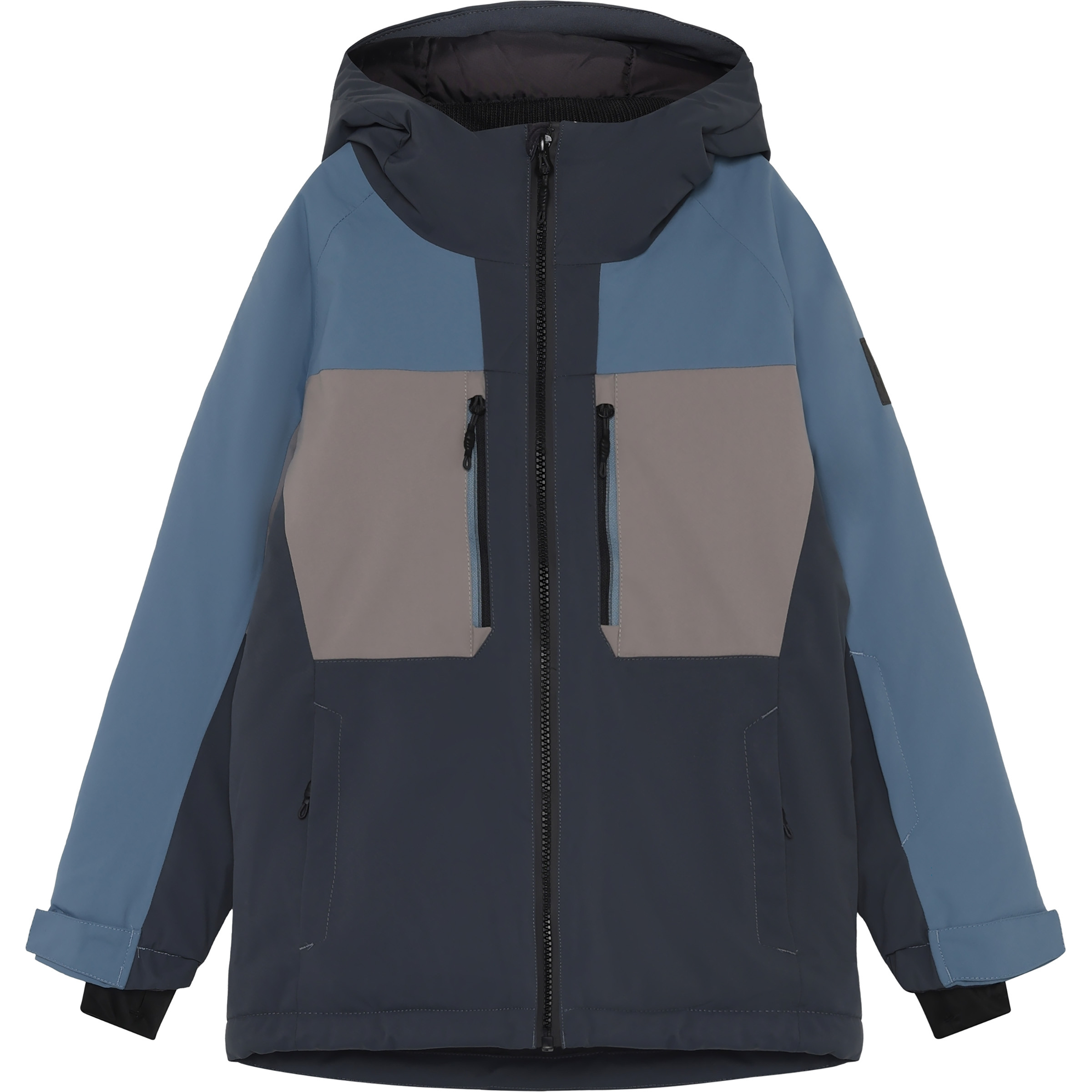 Color Kids Colorblock Ski Kinder Isolationsjacke grau Größe 110 Skifahren Wasserdicht Wasserabweisend