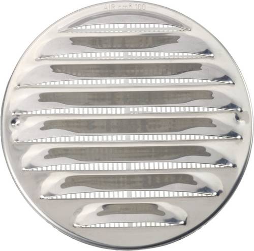 Wallair N31835 Abluftgitter Edelstahl Passend für Rohr-Durchmesser: 10cm