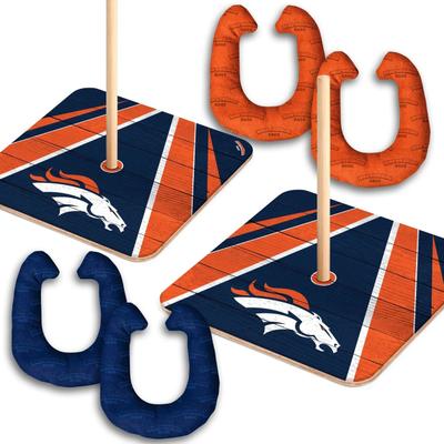 Skip's Garage Denver Broncos NFL Horseshoe Bags Toss Game