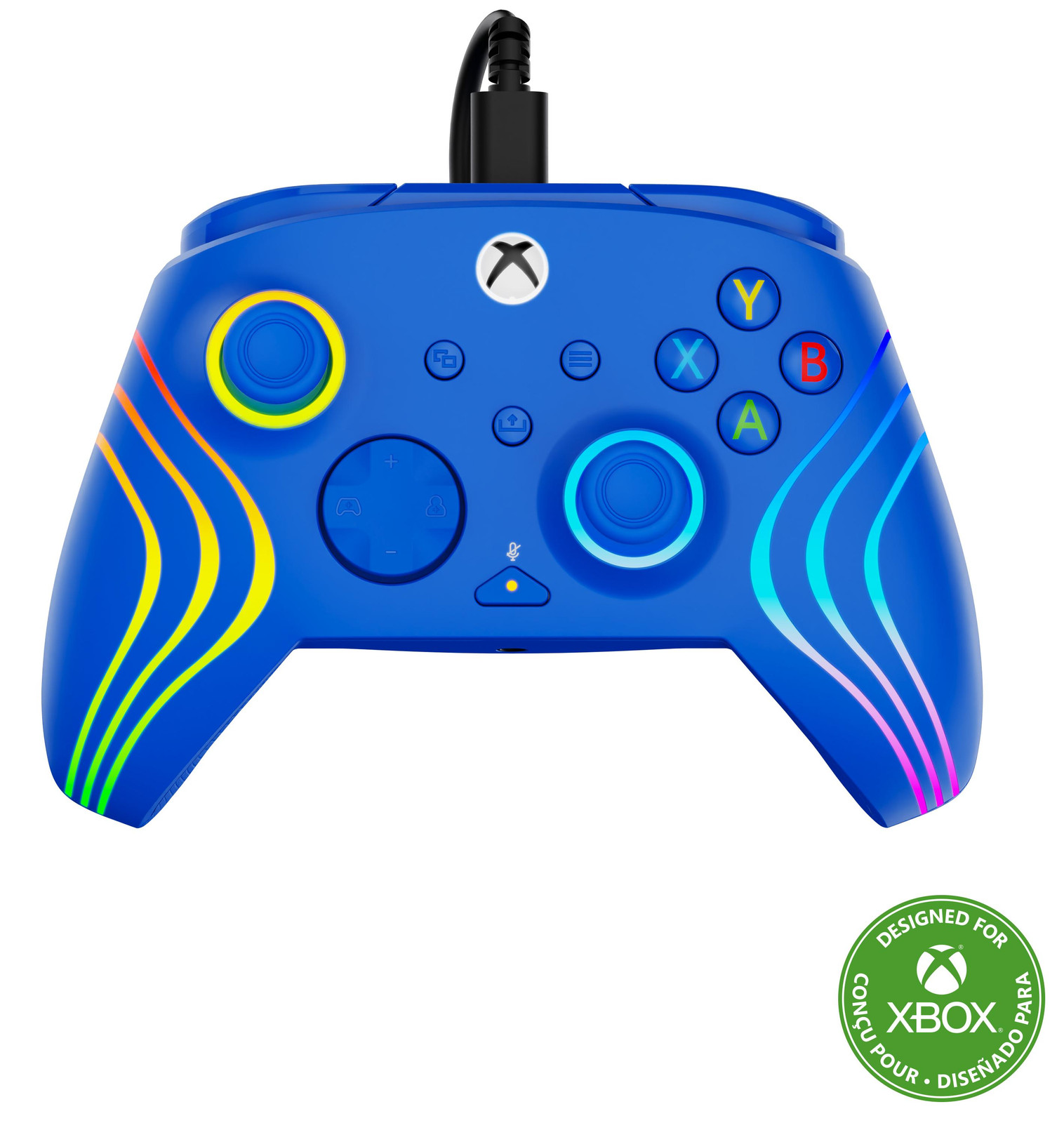 Turtle Beach Afterglow Wave Gamepad - RGB - Blauw - Bedraad - Voor Xbox Series X|S, Xbox One en PC