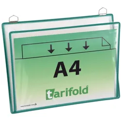 Tarifold, Informationsschild, Ablagehängetafeln 32x24cm grün VE=5 Stück
