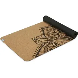 GAIAM YOGAMATTE PRINTED CORK MANDALA (5MM) PERFORMANCE, Größe ONE SIZE in Braun Braun
