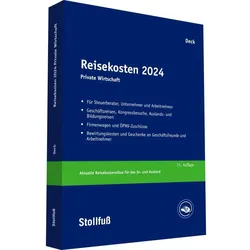 Reisekosten 2024, Ratgeber von Wolfgang Deck
