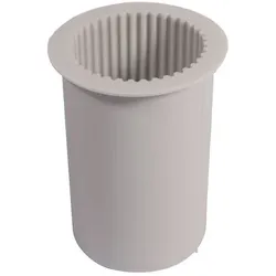 Silikon Gießform "Stumpenkerze" geriffelt