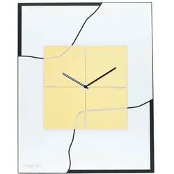 WANDUHR Design Weiß 40/51 cm