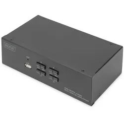 Digitus KVM Switch, 4 Port, Dual Display, 4K, DisplayPort