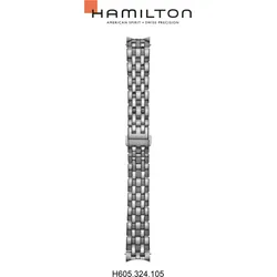 Hamilton - Jazzmaster Band-set Edelstahl H695.324.105 - silber