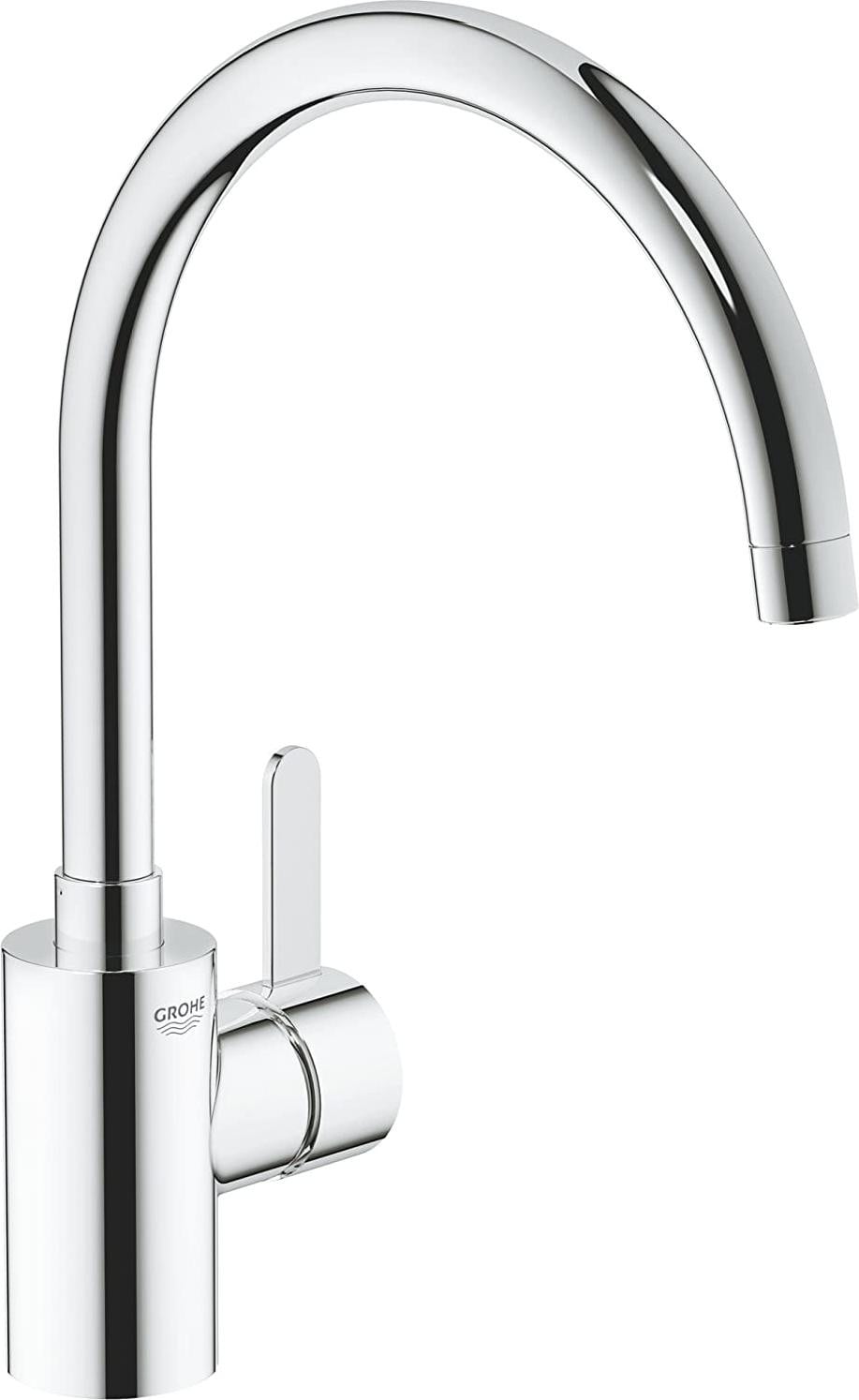 Grohe Eurosmart Cosmopolitan eenhendige mengkraan met hoge uitloop en keramische kartuche, chroom