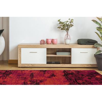 Teppich ARTE ESPINA "Vintage 5206", rot, B:120cm H:4mm L:180cm, Obermaterial: 100% Modacryl, Teppiche, Teppich, Pflegeleicht und robust, Flachflor, Vintage-Design