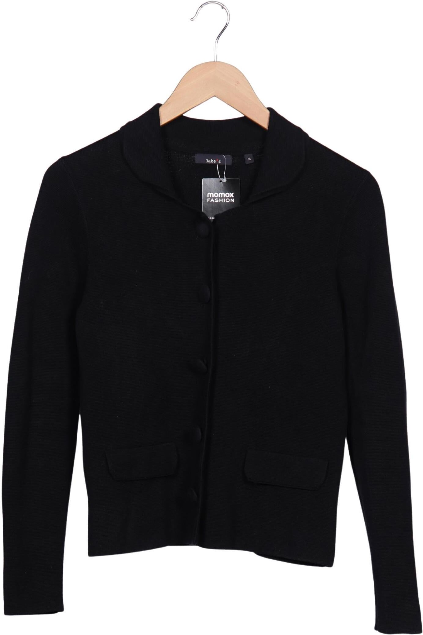 Jake s Damen Strickjacke, Schwarz, Gr. M, Baumwolle - Second Hand