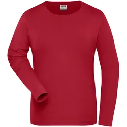 Damen Bio Stretch Langarmshirt "JN1803" UV-Schutz - XXL - red