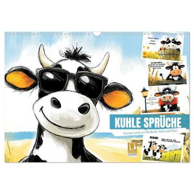 Kuhle Sprüche (Wandkalender 2027 DIN A3 quer), CALVENDO Monatskalender