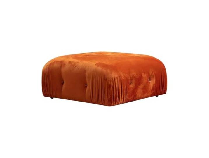Produce Shop Fußhocker aus Samt 95x95cm Bubble PV - Orange