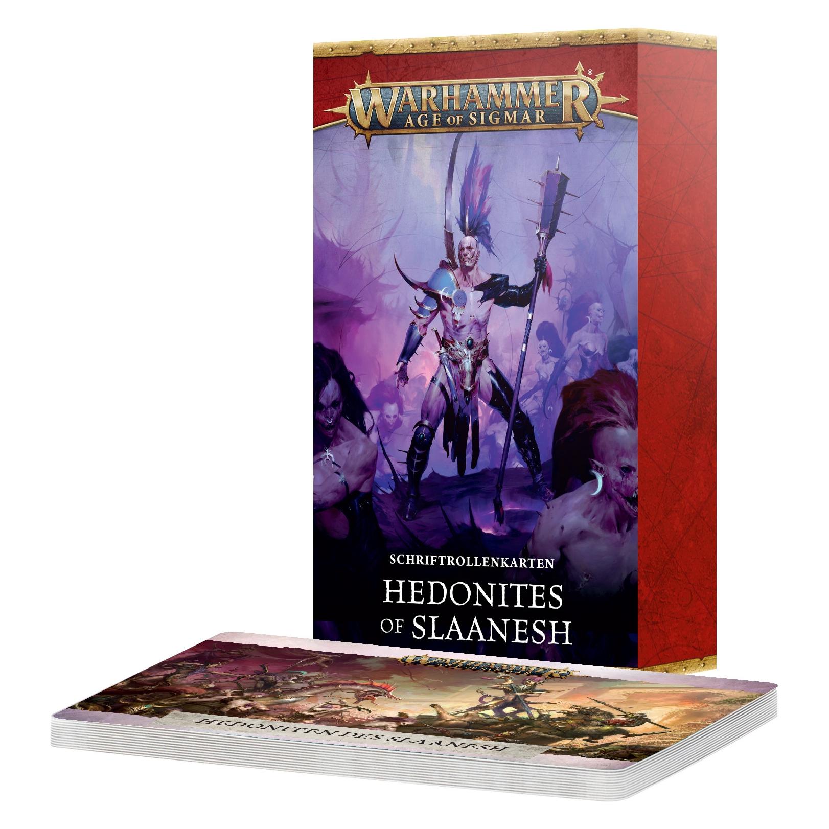 Games Workshop Warhammer AoS - Warscroll-Karten V.4: Hedoniten von Slaanesh (Fr) (Papier) (72176332)