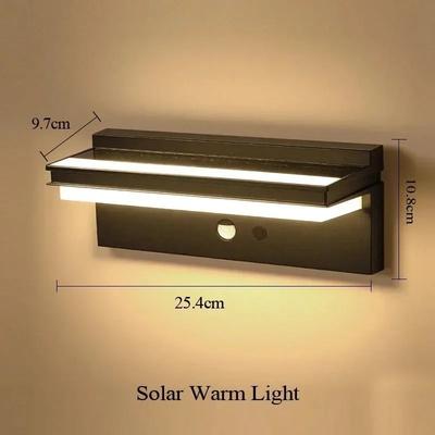 Uplift Picks Solar Motion Sensor Wall Light For Waterproof Outdoor Porch Yard Lighting warm Light