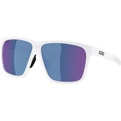 Bliz, Unisex, Sportbrille, A001 (matt white, Anthracite Blue Mirror), Weiss