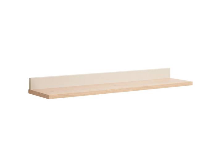 Paidi Wandregal Malio, Beige, 94.8x8.2x22.5 cm, Blauer Engel, Goldenes M, hängend, Wohnzimmer, Regale, Wandregale