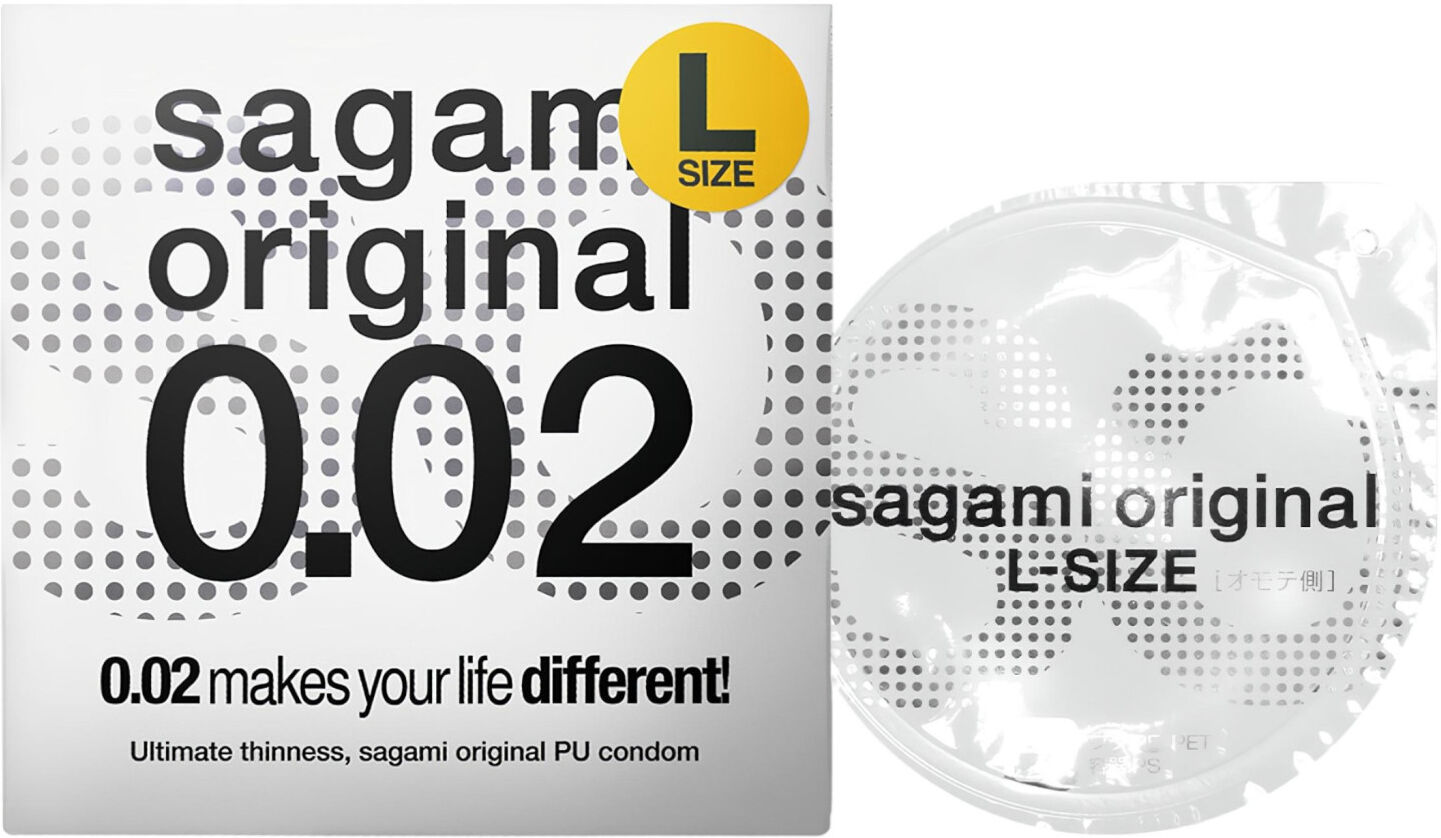 Sagami Original 0,02 L - Kondom - Ultratynd - 58mm (1 Stk)