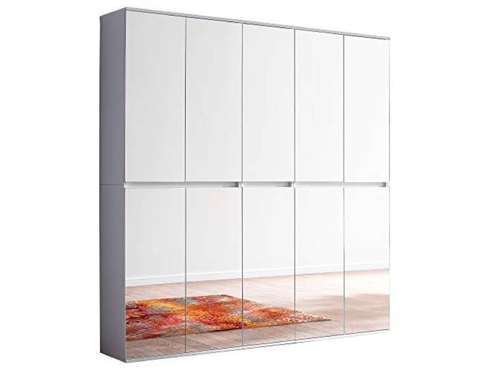trendteam smart living Garderobenschrank Mirror Weiß · B 185 x H 191 cm