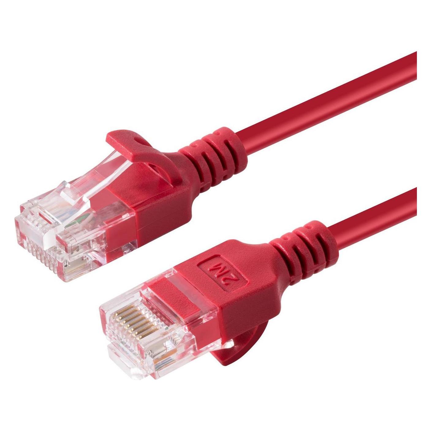 MicroConnect U/UTP CAT6A Slim 0.15M Red (U/UTP, CAT6a, 0.15 m) (V-UTP6A0015R-SLIM)