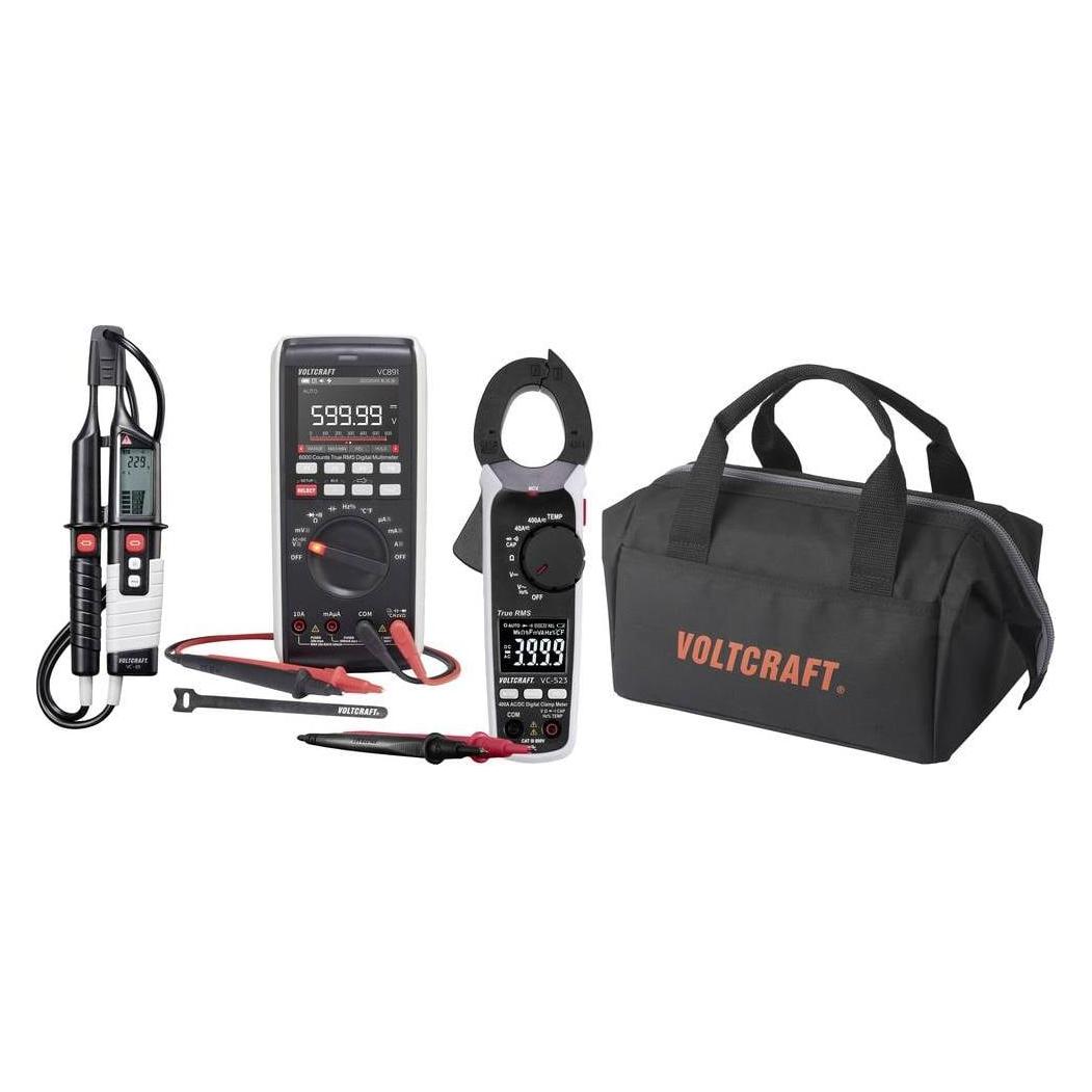 Voltcraft Messgeräteset Industrie (CAT III 1000V, CAT IV 600V, Hand-Multimeter) (VC-12884330+VC-8466760-Set)