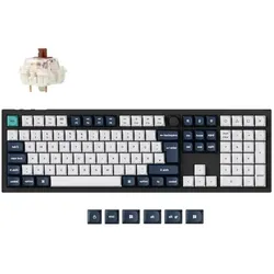 Keychron Q6 Max (DE, Kabelgebunden, Kabellos), Tastatur, Weiss, Schwarz, Mehrfarbig