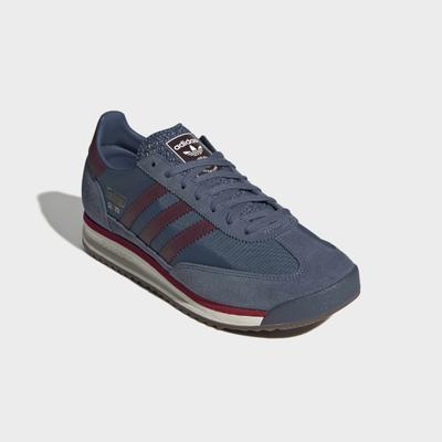 Sneaker ADIDAS ORIGINALS "SL 72 RS", Herren, Gr. 44, blau (preloved ink, maroon, equipment rot), Leder, Textil, Schuhe Sneaker