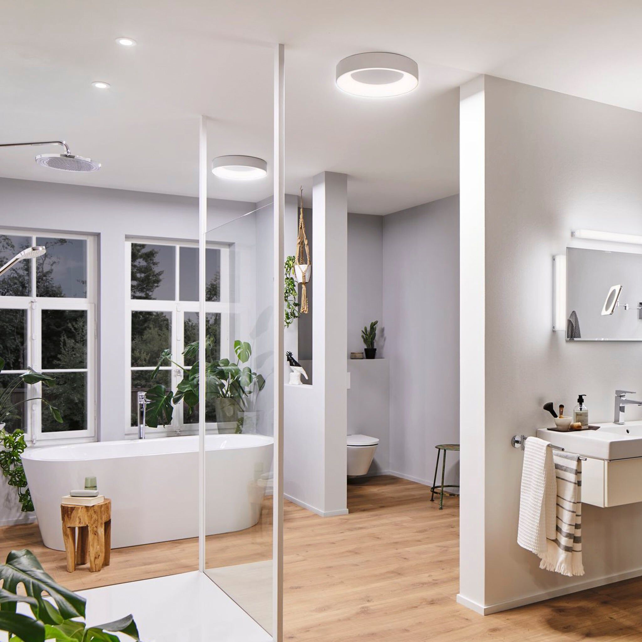 Paulmann - Casca 25W LED Switch 2100lm Ceiling Light in White