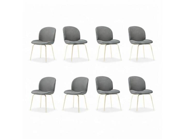 Xlmoebel Polsterstuhl Moderne Textilpolsterstühle für Esszimmer und Gastronomie (8x Stühle, 8 St), Hergestellt in Europa