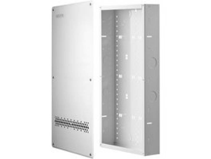 VEVOR Coffret Communication 71,5 cm Coffret Multimédia & Couvercle à Visser pour Gestion des Câbles, Tableau Encastrable en Acier Laminé à Froid, Boîtier Réseau Mural à Montage Encastré ou en Saillie