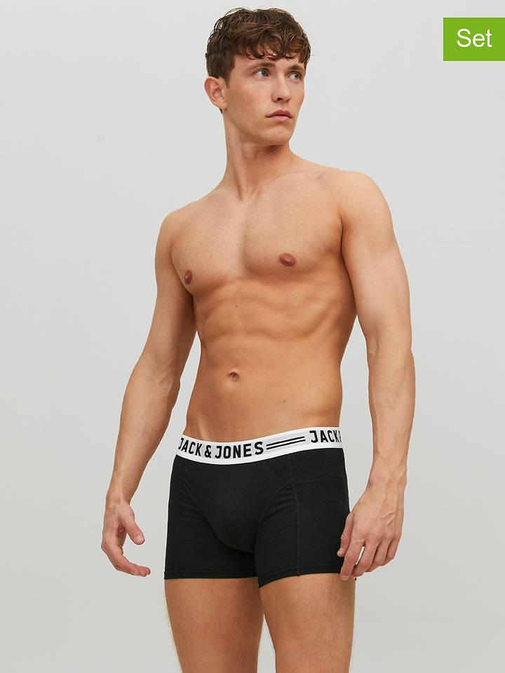 Jack & Jones 3er-Set: Boxershorts in Schwarz - M