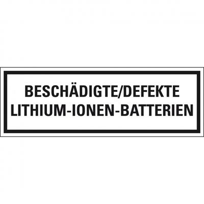 Aufkleber, Verpackungszeichen Defekte Lithium Metall..,deutsch,Haftpapier,permanent, 500/Rolle