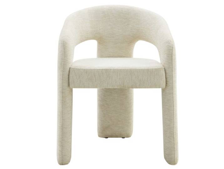 Chaise tissu INES Ecru
