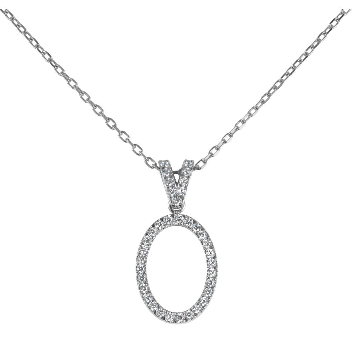 Jacques Lemans Halskette Edelstahl mit Zirkonia
