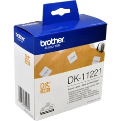 Brother PT Etiketten DK11221  weiss  23x23mm  1000 St. Rolle