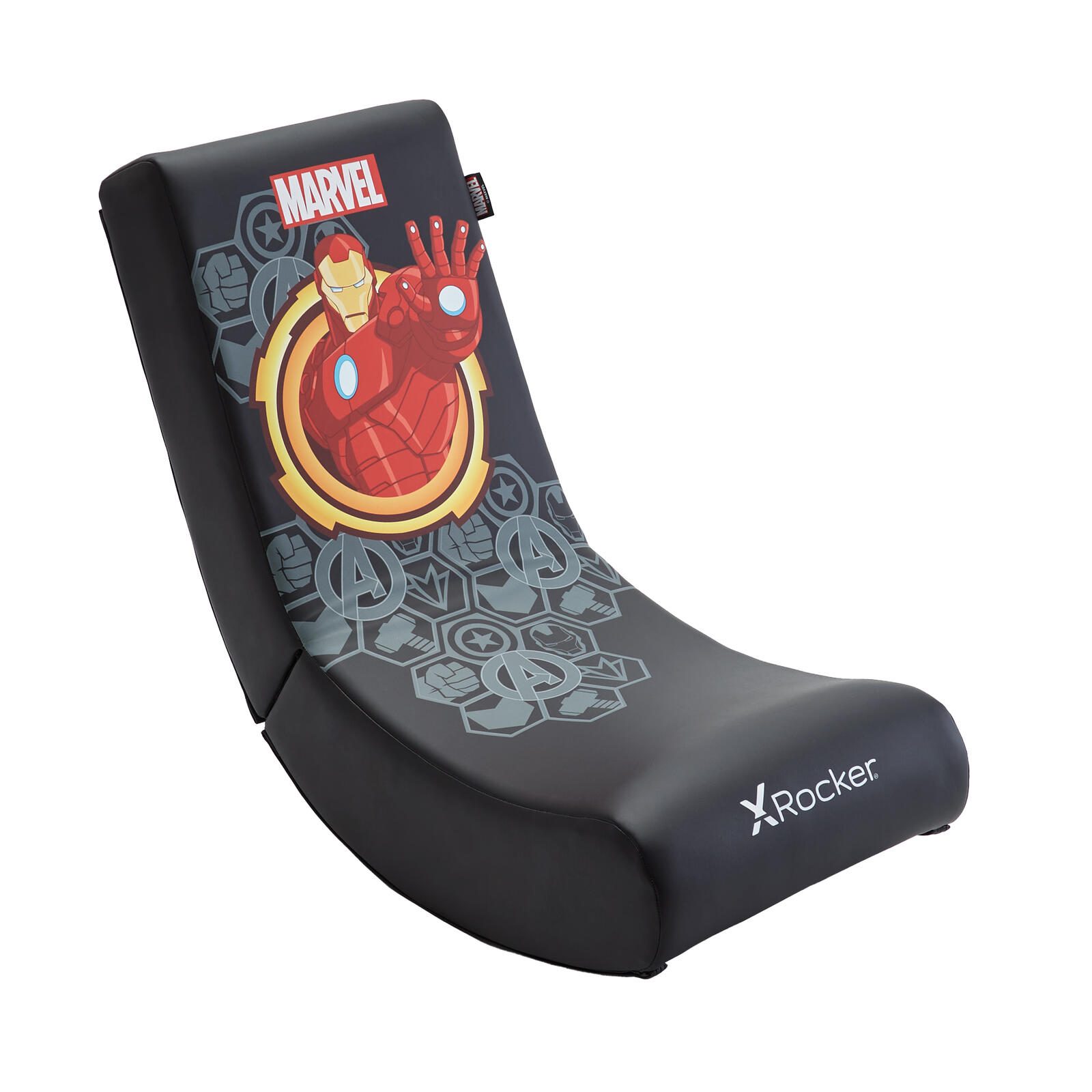 X Rocker Marvel™ Iron Man Floor Rocker Gaming-Bodensessel für Kinder & Jugendliche - schwarz 2021175