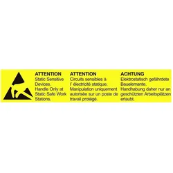 BJZ, Sicherheitskennzeichnung, ESD-Logo 800 St. Gelb (L x B) 138mm x 26mm selbstklebend