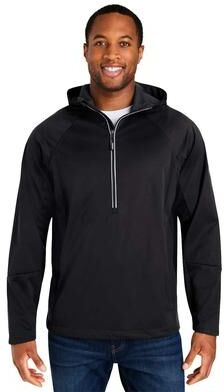CORE365 CE711 Techno Lite Pullover Anorak Jacket in Black size Small   Polyester