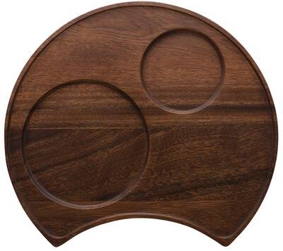 "Noritake Kona Wood Crescent Serving Tray, 13"""