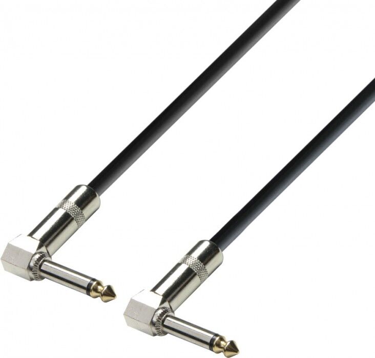 Adam Hall Cables K3 Irr 0015 Instrumentenkabel 6,3 Mm Winkelklinke Mono Au