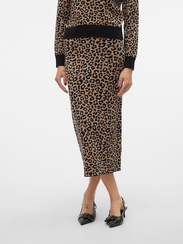 Vero Moda Strickrock in Beige - M