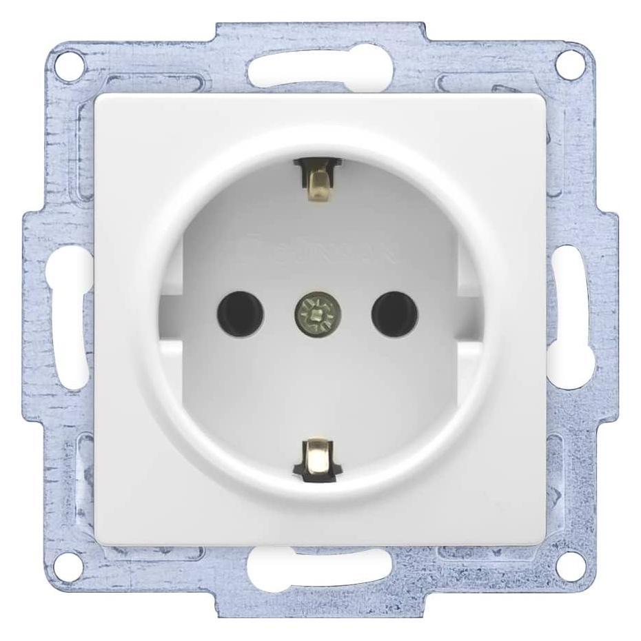 Gunsan VISAGE + MODERNA Modul Steckdose Schutzkontakt Weiss (31793523)