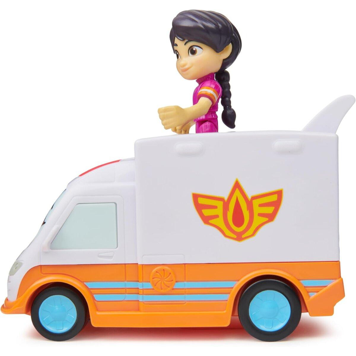 Spin Master Disney Junior DFB VHC Core Violet en Axl ECMX GML Sanitka, Wit en Geel