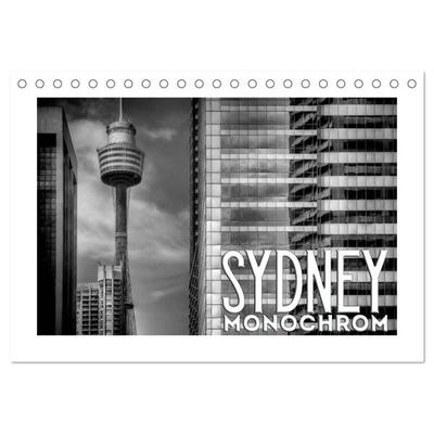 SYDNEY Monochrom (Tischkalender 2027 DIN A5 quer), CALVENDO Monatskalender