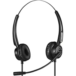 Sandberg Headset Stereo Pro USB, RJ9, RJ11 (Kabelgebunden, USB-A), Office Headset, Schwarz