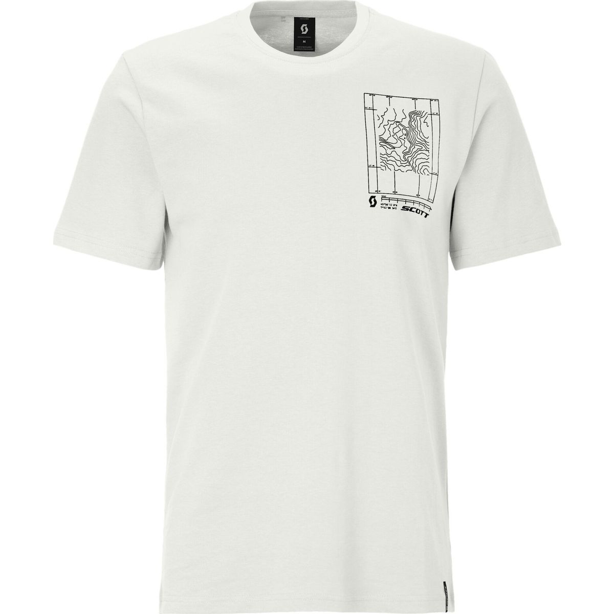 Scott Tee M's Casual SS white (0002) M 4247210002008